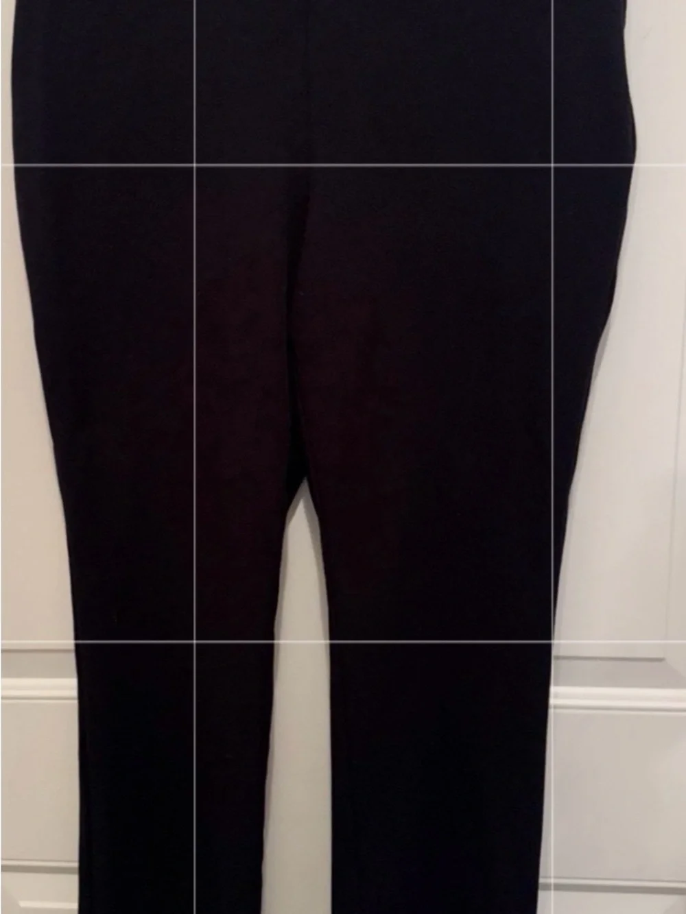 Talbots Black Straight-Leg Ponte Pants-Small